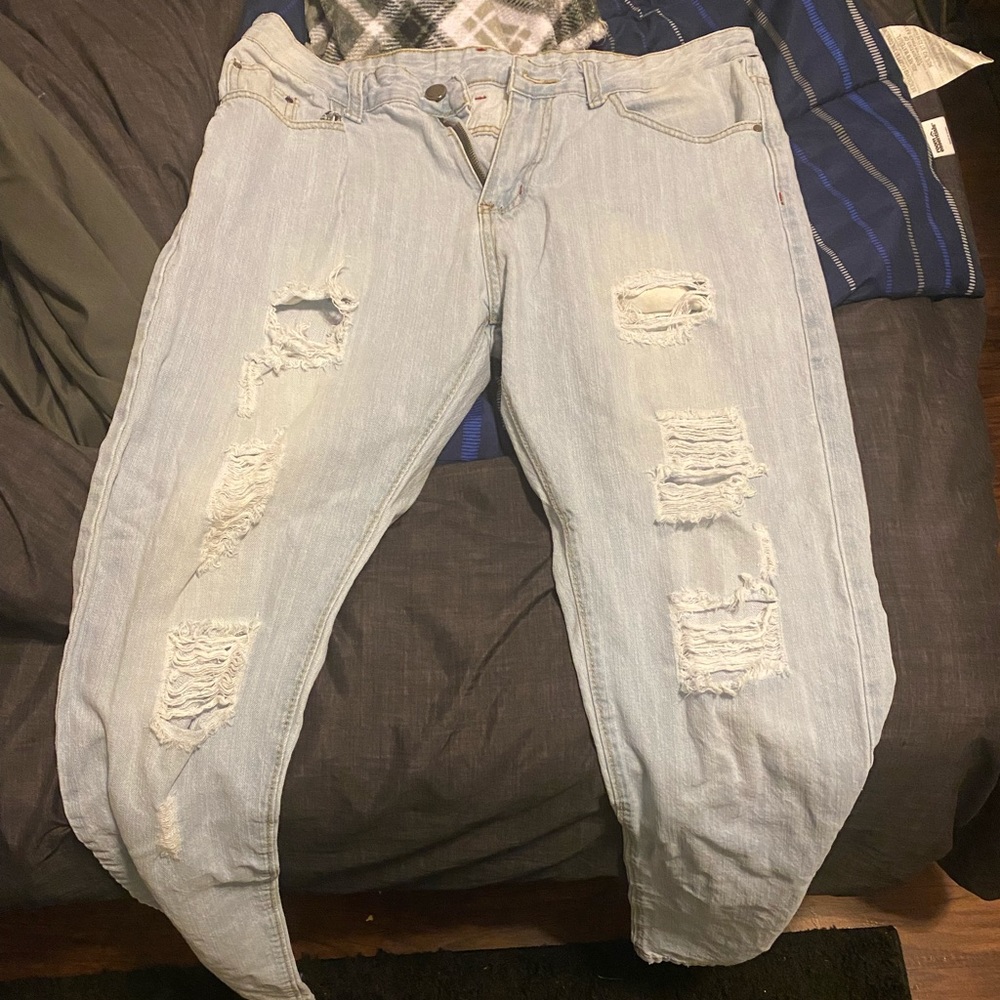 Light blue jeans
